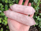 Polished Double Terminated Rose Quartz Points x 6 Madagascar - Toprock Gemstones and Minerals 