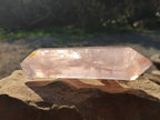 Polished Double Terminated Rose Quartz Points x 6 Madagascar - Toprock Gemstones and Minerals 