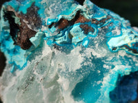 Natural Drusy Coated Chrysocolla With Hemimorphite and Malachite Specimens x 3 From Congo
