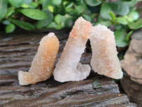 Natural Golden Limonite Coated Spirit Quartz Clusters x 35 From Boekenhouthoek, South Africa
