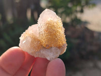 Natural Golden Limonite Coated Spirit Quartz Clusters x 35 From Boekenhouthoek, South Africa