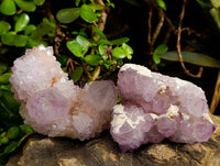 Natural Amethyst Spirit Quartz Clusters x 6 From Boekenhouthoek, South Africa
