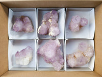 Natural Amethyst Spirit Quartz Clusters x 6 From Boekenhouthoek, South Africa