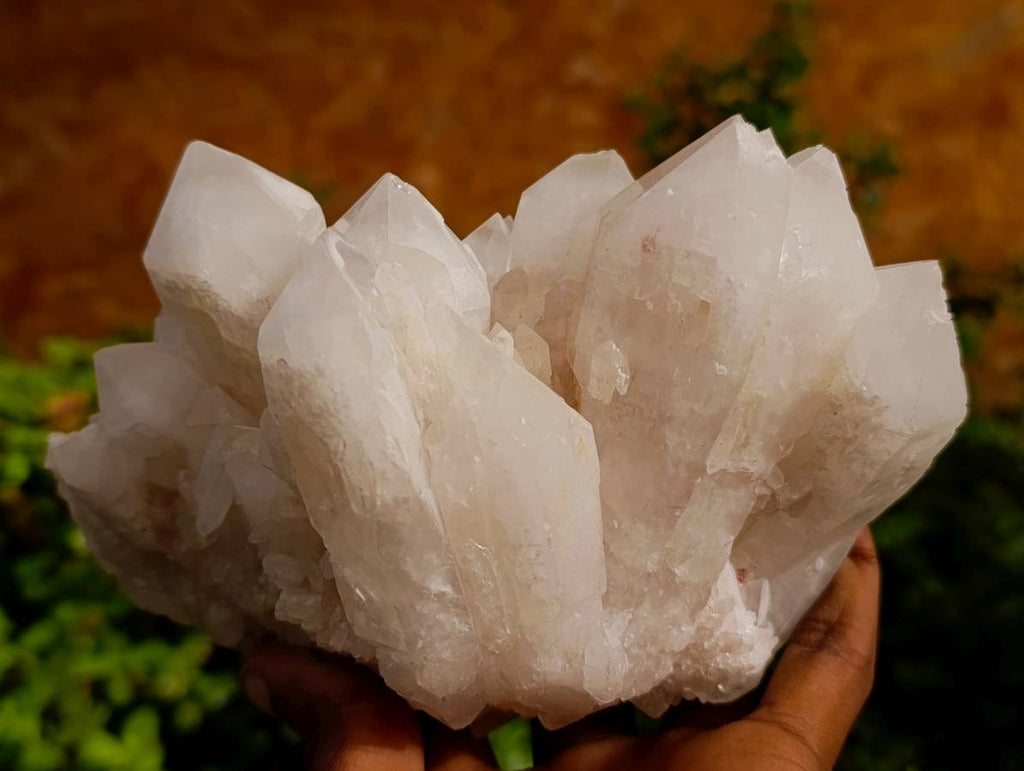Natural Quartz Clusters x 2 From Madagascar - Toprock Gemstones and Minerals 
