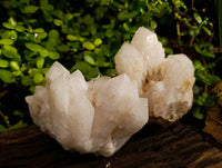 Natural Quartz Clusters x 2 From Madagascar