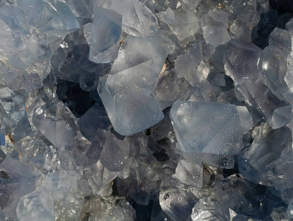 Natural Extra Large Celestite Geode Specimen x 1 From Sakoany, Madagascar - Toprock Gemstones and Minerals 