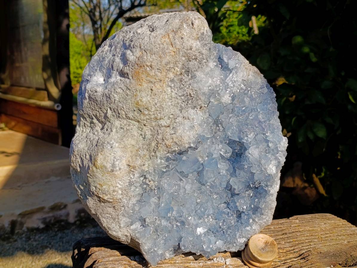 Natural Extra Large Celestite Geode Specimen x 1 From Sakoany, Madagascar - Toprock Gemstones and Minerals 