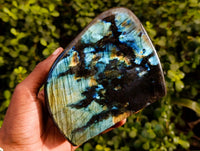 Polished Labradorite Standing Free Form x 1 From Tulear, Madagascar