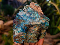 Natural Shattuckite Cobbed Cutting Material x 4 From Namibia - Toprock Gemstones and Minerals 