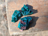 Natural Small Dioptase Clusters x 35 From Likasi, Congo