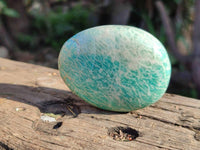 Polished Amazonite Palm Stones x 12 From Madagascar