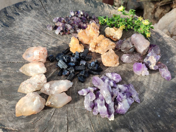 Natural Mixed African Crystals and Clusters x 2.8 Kg Lot From Southern Africa
