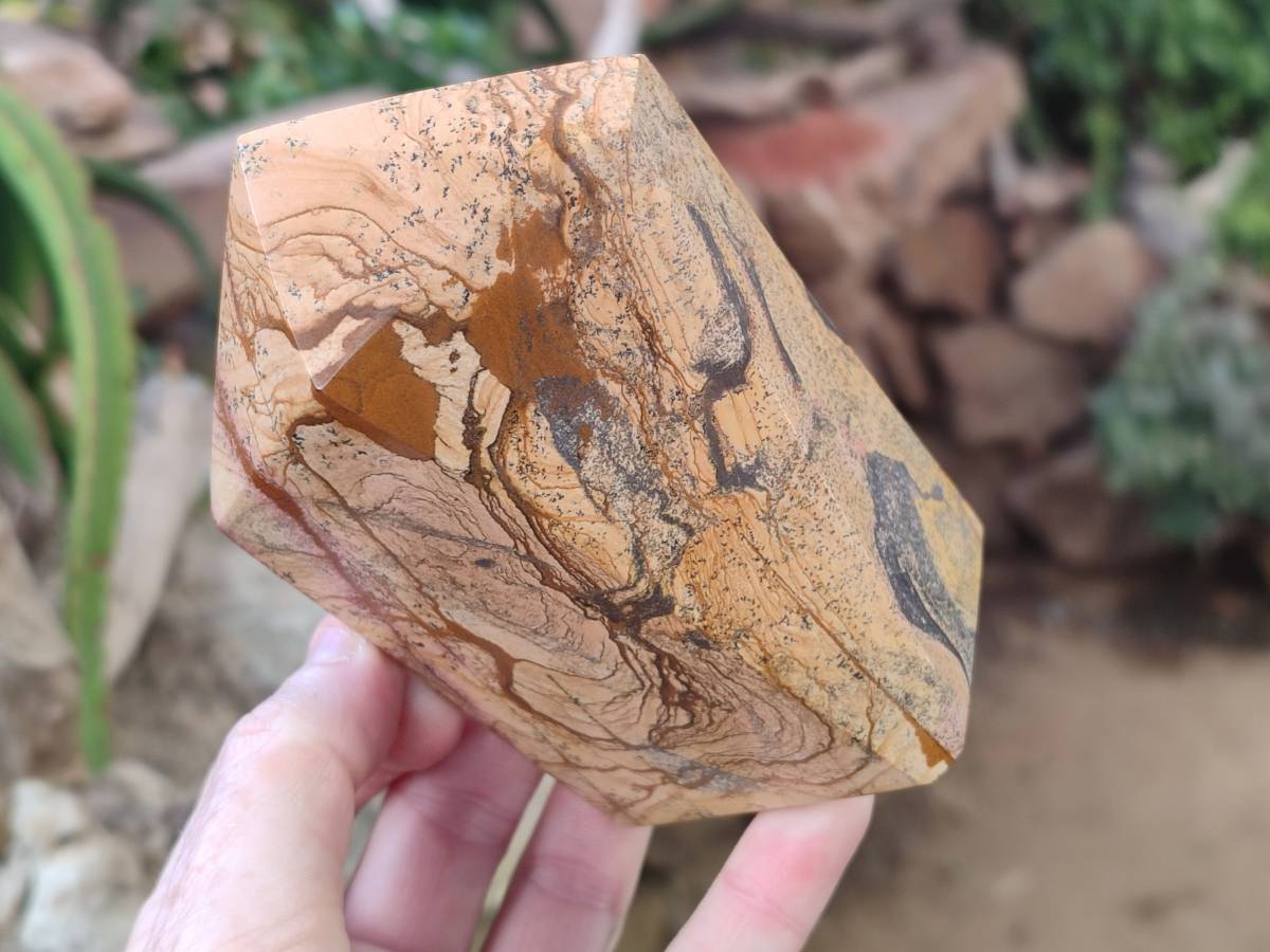 Polished Picture Stone Jasper Points x 3 From Ais-Ais, Namibia - Toprock Gemstones and Minerals 