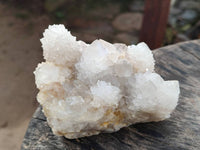 Natural White Spirit Quartz Clusters x 4 From Boekenhouthoek, South Africa