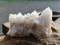 Natural White Spirit Quartz Clusters x 4 From Boekenhouthoek, South Africa