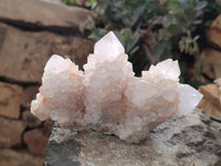 Natural White Spirit Quartz Clusters x 4 From Boekenhouthoek, South Africa