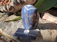Polished Sashe River Agate Standing Free Forms x 3 From Zimbabwe - Toprock Gemstones and Minerals 