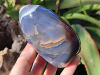 Polished Sashe River Agate Standing Free Forms x 3 From Zimbabwe - Toprock Gemstones and Minerals 
