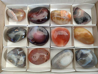 Polished Sashe River Agate Free Forms x 12 From Zimbabwe - Toprock Gemstones and Minerals 