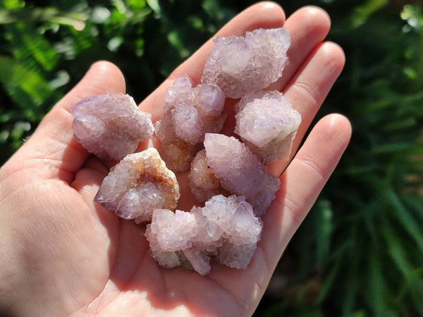 Natural Lilac Spirit Quartz Clusters x 70 From Boekenhouthoek, South Africa