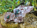 Natural Ball Malachite and Drusi Quartz On Dolomite Matrix Specimens x 6 From Kambove, Congo - Toprock Gemstones and Minerals 