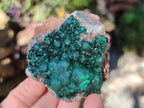 Natural Ball Malachite and Drusi Quartz On Dolomite Matrix Specimens x 6 From Kambove, Congo - Toprock Gemstones and Minerals 