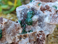 Natural Ball Malachite and Drusi Quartz On Dolomite Matrix Specimens x 6 From Kambove, Congo