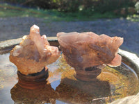 Natural Red Hematoid Quartz Clusters x 17 From Karoi, Zimbabwe