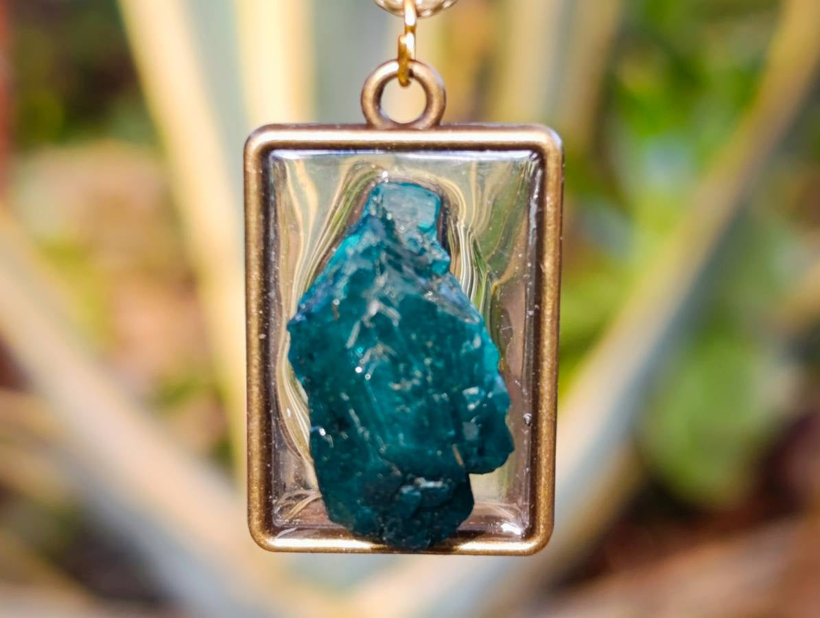 Hand Made Specially Selected Mixed Crystal Pendants - Set in Resin x 6 From Southern Africa - Toprock Gemstones and Minerals 