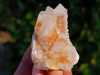 Natural Golden Limonite Coated Fairy Spirit Quartz Clusters x 12 From South Africa - Toprock Gemstones and Minerals 