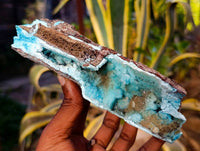 Natural Drusy Coated Chrysocolla Specimens x 2 From Lupoto Mine, Congo