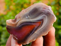 Polished On One Side Red Sashe River Agate Nodules x 20 From Zimbabwe - Toprock Gemstones and Minerals 