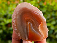 Polished On One Side Red Sashe River Agate Nodules x 20 From Zimbabwe - Toprock Gemstones and Minerals 