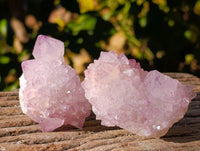 Natural Amethyst Spirit Quartz Clusters x 12 From Boekenhouthoek, South Africa