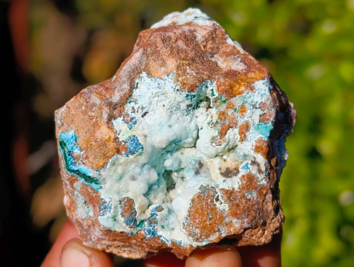 Natural Drusy Coated Chrysocolla with Malachite x 12 From Lupoto Mine, Congo - Toprock Gemstones and Minerals 