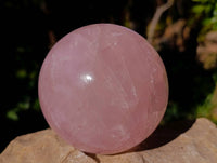 Polished Star Rose Quartz Sphere x 1 Madagascar