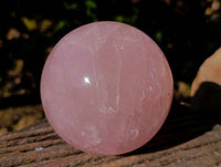 Polished Star Rose Quartz Sphere x 1 Madagascar