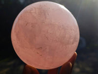 Polished Star Rose Quartz Sphere x 1 Madagascar