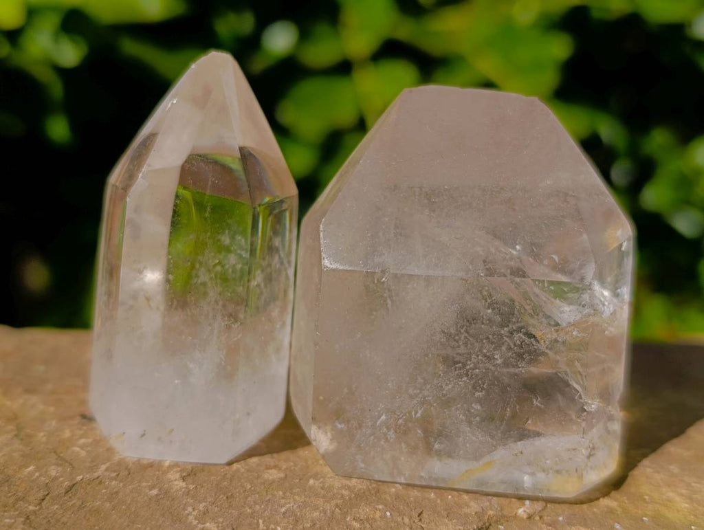 Polished Clear Quartz Crystals x 12 From Madagascar - Toprock Gemstones and Minerals 