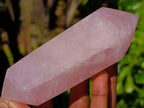Polished Double Terminated Rose Quartz Points x 4 Madagascar - Toprock Gemstones and Minerals 