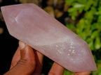 Polished Double Terminated Rose Quartz Points x 4 Madagascar - Toprock Gemstones and Minerals 