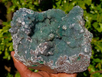 Natural Ball Malachite On Dolomite Matrix Specimen x 1 From Kambove, Congo