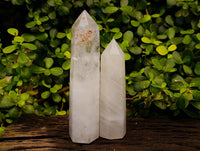 Polished Clear Quartz Crystals x 2 From Madagascar - Toprock Gemstones and Minerals 
