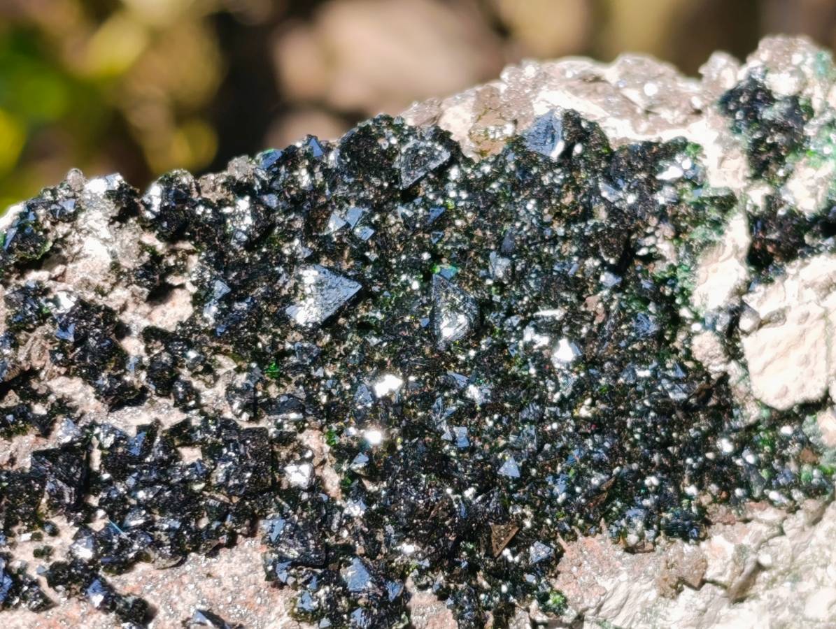 Natural Libethenite Crystals On Dolomite Matrix Specimens x 2 From Shituru, Congo - Toprock Gemstones and Minerals 