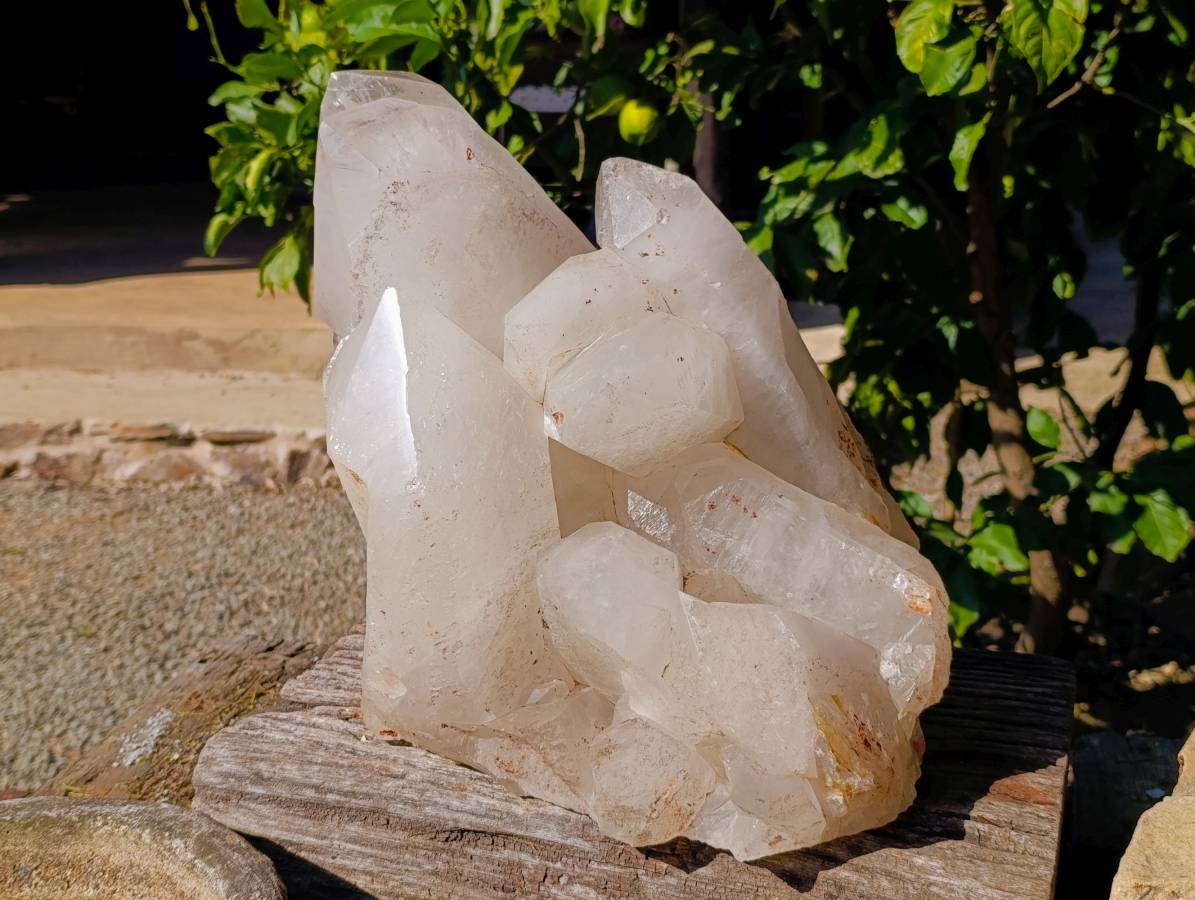 Polished Quartz Cluster x 1 From Angola - Toprock Gemstones and Minerals 