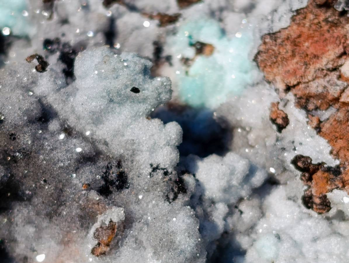Natural Drusy Coated Chrysocolla with Malachite Specimen x 1 From Congo - Toprock Gemstones and Minerals 