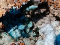 Natural Drusy Coated Chrysocolla with Malachite Specimen x 1 From Congo
