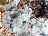 Natural Drusy Coated Chrysocolla with Malachite Specimen x 1 From Congo
