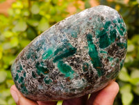 Polished Emerald Mica In Matrix 'Mutokolite' Standing Free Forms x 2 From Mutoko, Zimbabwe - Toprock Gemstones and Minerals 