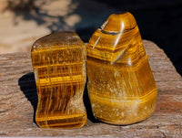 Polished On One Side Tiger's Eye x 24 From Prieska, South Africa
